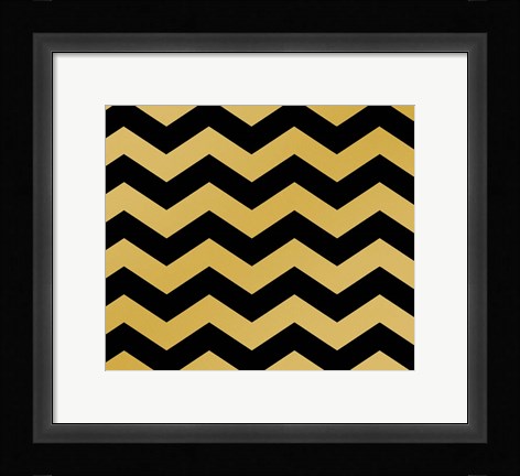 Framed Xmas Chevron 5 Print