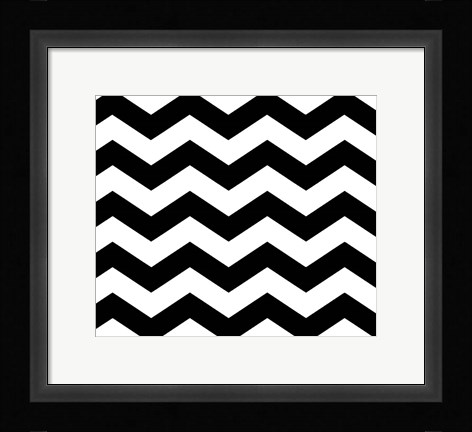 Framed Xmas Chevron 6 Print