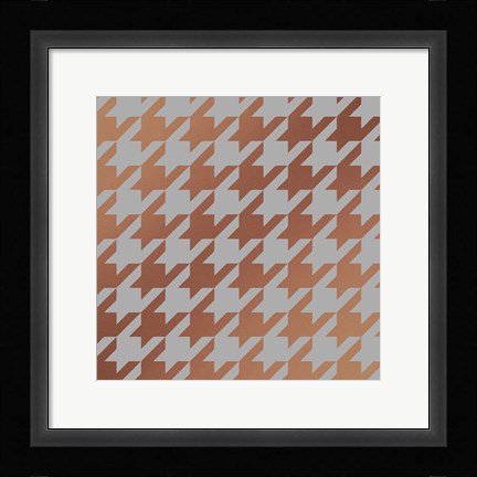 Framed Xmas Houndstooth 4 Print