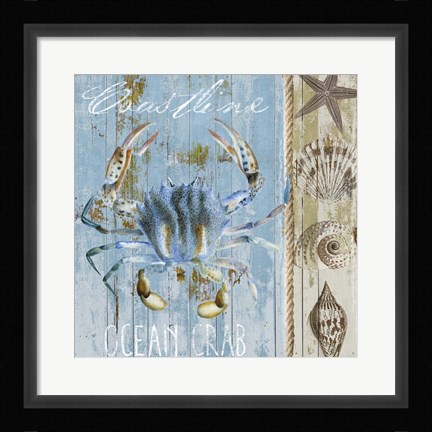 Framed Blue Crab II Print