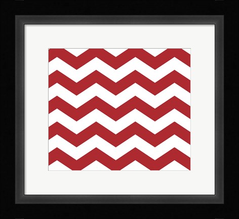 Framed xmas chevron 8 Print