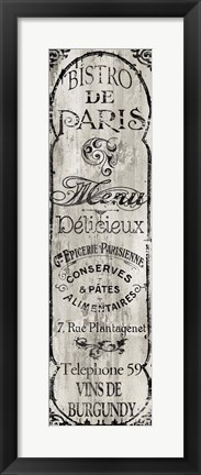 Framed Paris Bistro II Print