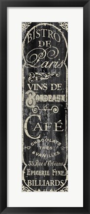 Framed Paris Bistro VII Print