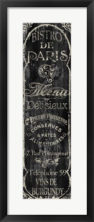 Framed Paris Bistro VIII Print