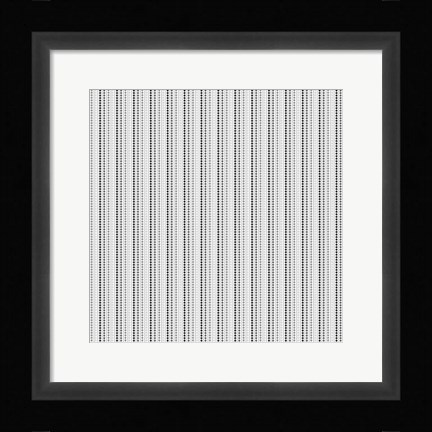 Framed Stripe Pattern Print