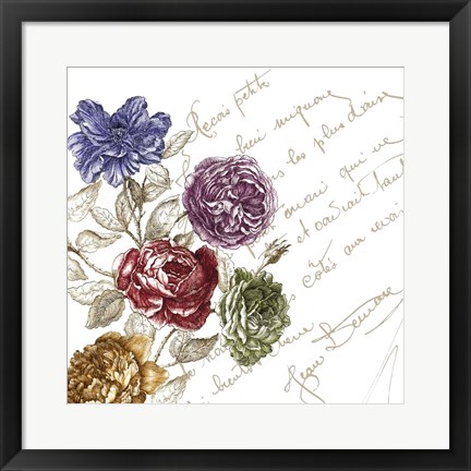 Framed La Belle Vie I Print