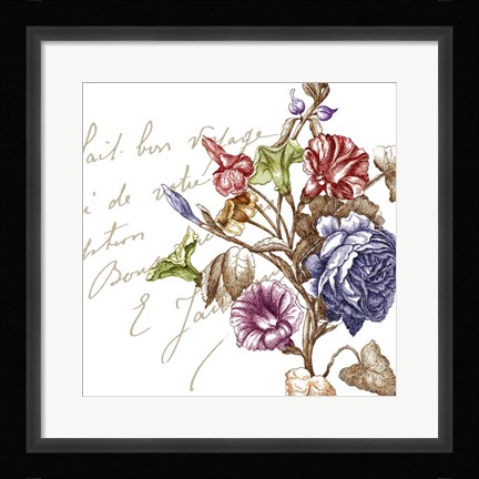 Framed La Belle Vie II Print