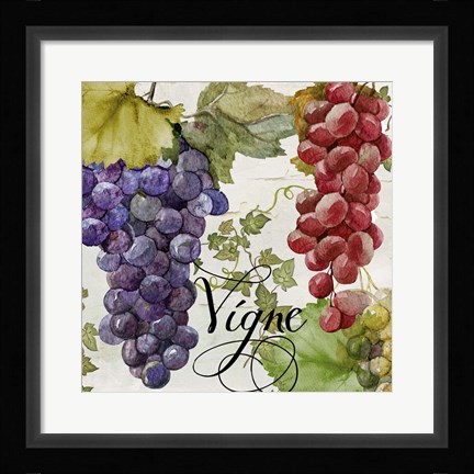 Framed Wines of Paris I Print