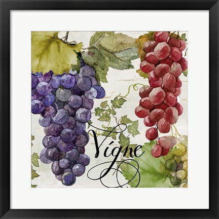 Framed Wines of Paris I Print