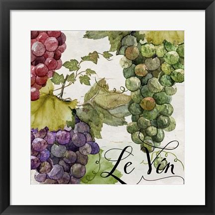 Framed Wines of Paris II Print