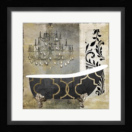 Framed Paris Bath II Print