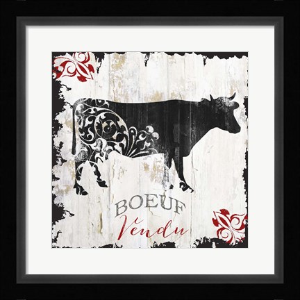 Framed Ferme I Print