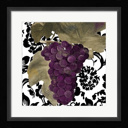 Framed Grape Suzette I Print