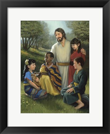 Framed Shepherd Of All Print