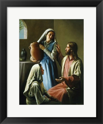 Framed Mary And Martha Print