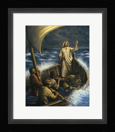 Framed Peace, Be Still Print