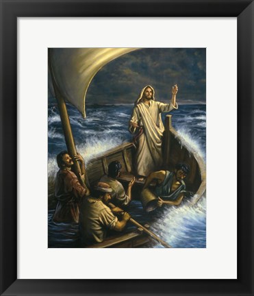 Framed Peace, Be Still Print