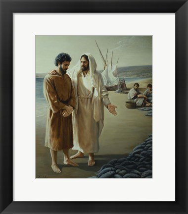 Framed Lovest Thou Me (More Than Thee) Print