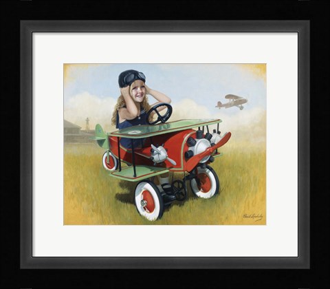 Framed 1926 Steelcraft By-Plane Print