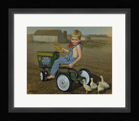 Framed Murray Diesel Tractor Print