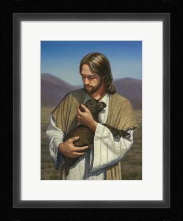 Framed Lost Lamb Print