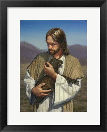 Framed Lost Lamb Print