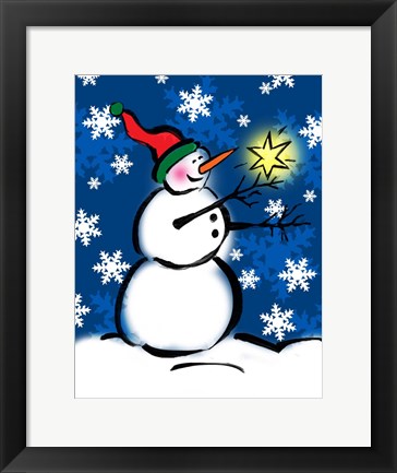 Framed Silly Snowmen II Print