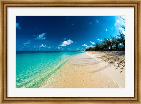 Framed Cayman Islands Beach Print