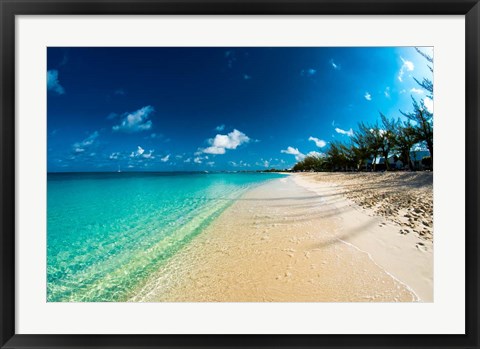Framed Cayman Islands Beach Print
