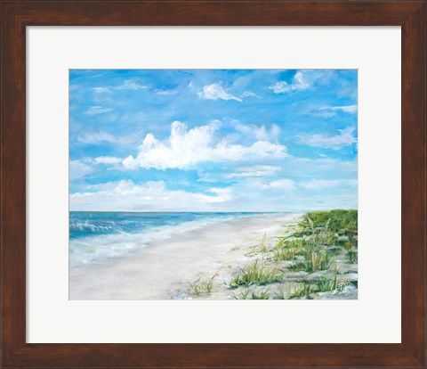 Framed Day At The Beach Print