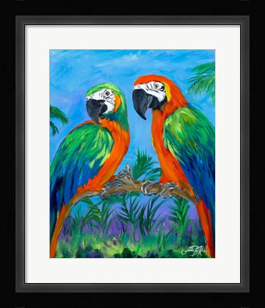 Framed Island Birds I Print