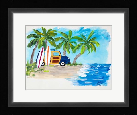 Framed Tropical Vacation II Print