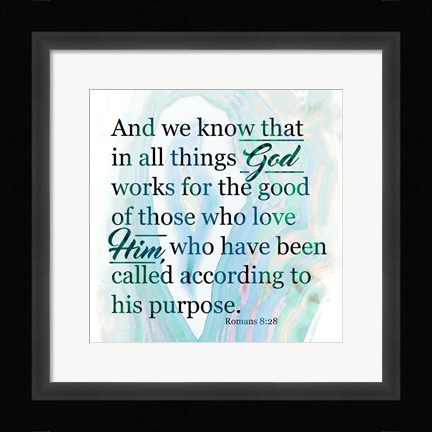 Framed All Things God Print