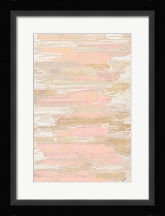 Framed Blush Rhizome Print