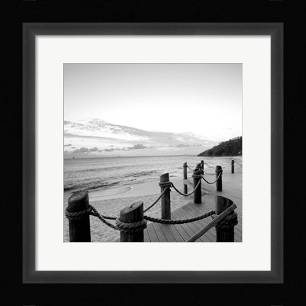 Framed Dockside Paradise I Print