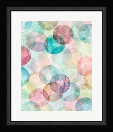 Framed Merging Shapes II Print