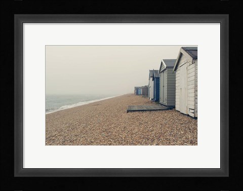 Framed Beach Cabanas Print