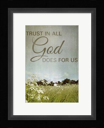 Framed Trust in God Print