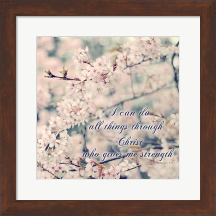 Framed Do All Things With Christ Print