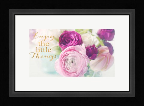 Framed Enjoy the Little Things Print