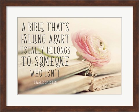 Framed Bible Quote Print