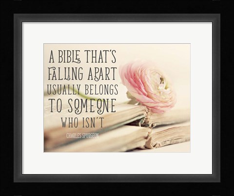 Framed Bible Quote Print