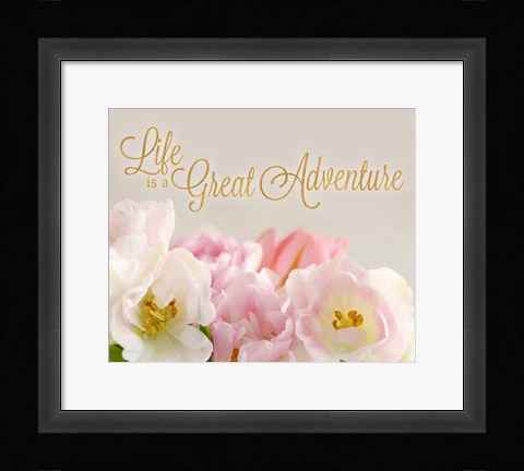 Framed Life is a Great Adventure Print
