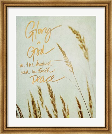 Framed Glory To God Print