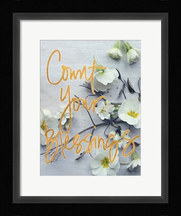 Framed Count Your Blessings Print
