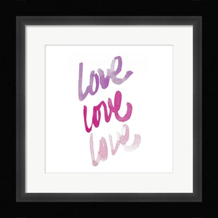 Framed Love Times 3 Print