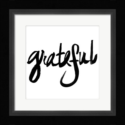 Framed Grateful Print