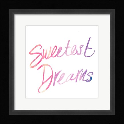 Framed Sweetest Dreams Print