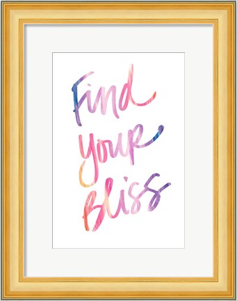 Framed Find Your Bliss Print