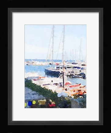 Framed Watercolor Naples Print